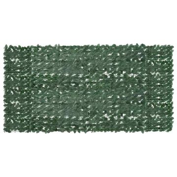 vidaXL Balkono pertvara, 300x150cm, su tamsiai žaliais lapais