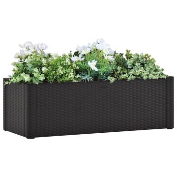 vidaXL Lovelis su savaiminio laistymo sistema, antracito, 100x43x33cm
