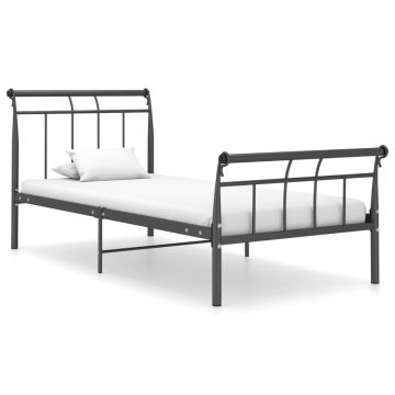 vidaXL Lovos rėmas, juodos spalvos, 100x200cm, metalas