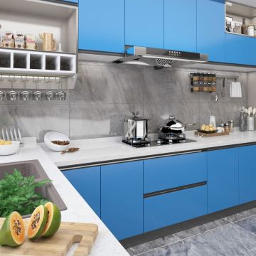 vidaXL Lipnios plėvelės baldams, 2vnt., mėlynos, 500x90cm, PVC