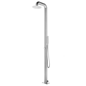 vidaXL Sodo dušas, 225cm, nerūdijantis plienas