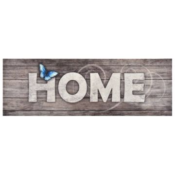 vidaXL Virtuvės kilimas, 45x150cm, plaunamas, su užrašu Home
