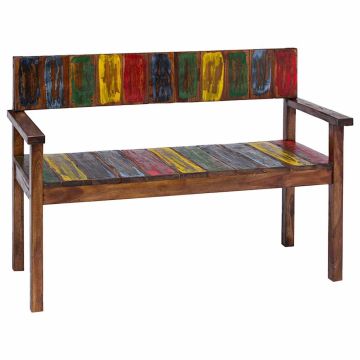 vidaXL Valgomojo kėdės, 4vnt., perdirbtos medienos masyvas