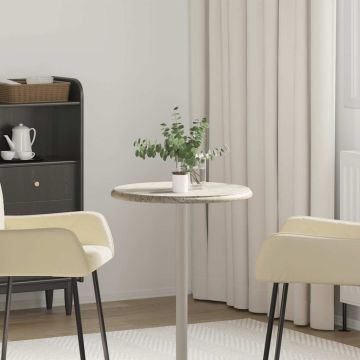 vidaXL Stalviršis, pilkos spalvos, skersmuo 50x2,5cm, marmuras