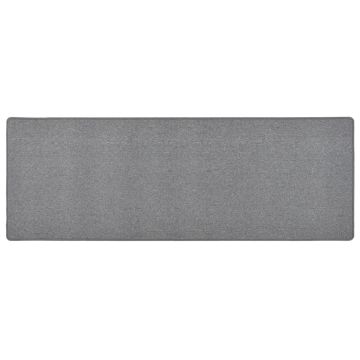 vidaXL Kilimas-takelis, tamsiai pilkos spalvos, 80x250cm