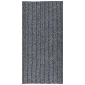 vidaXL Purvą sugeriantis kilimas-takelis, pilkos spalvos, 100x200cm