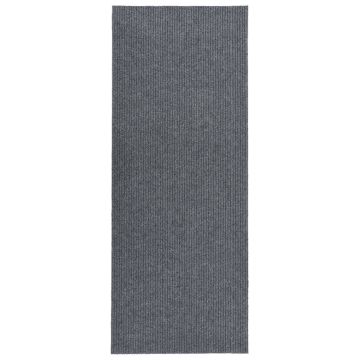 vidaXL Purvą sugeriantis kilimas-takelis, pilkos spalvos, 100x300cm