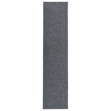 vidaXL Purvą sugeriantis kilimas-takelis, pilkos spalvos, 100x450cm