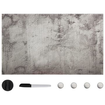 vidaXL Prie sienos montuojama magnetinė lenta, 100x60cm, stiklas