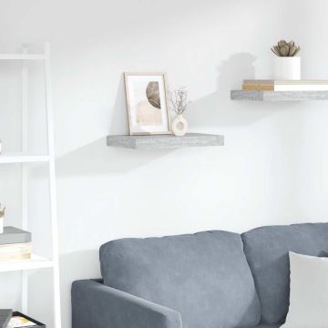 vidaXL Pakabinama sieninė lentyna, betono pilka, 40x23x3,8cm, MDF