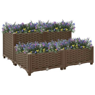 vidaXL Aukštas lovelis, 80x80x38cm, polipropilenas