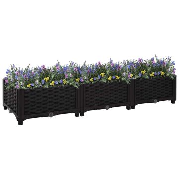 vidaXL Aukštas lovelis, 120x40x23cm, polipropilenas