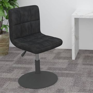 vidaXL Pasukama baro taburetė, juodos spalvos, aksomas