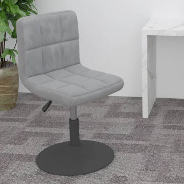 vidaXL Pasukama baro taburetė, šviesiai pilkos spalvos, aksomas