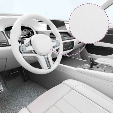 vidaXL 3D Automobilio plėvelės, 2vnt., baltos, 100x150cm