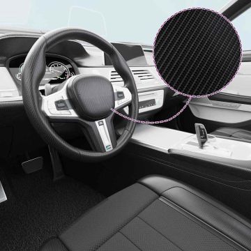 vidaXL 4D Automobilio plėvelės, 2vnt., juodos, 100x150cm+50x150cm
