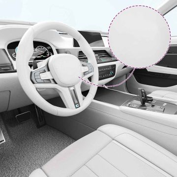 vidaXL 4D Automobilio plėvelė, baltos spalvos, 100x150cm