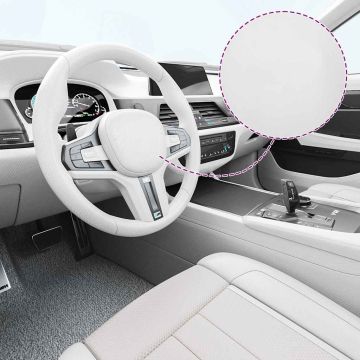 vidaXL 4D Automobilio plėvelės, 2vnt., baltos, 100x150cm+50x150cm