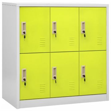 vidaXL Persirengimo spintelė, pilka ir žalia, 90x45x92,5cm, plienas