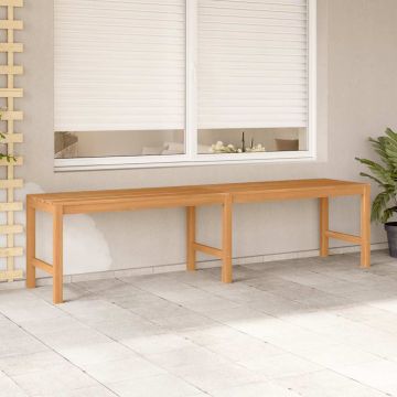 vidaXL Sodo suoliukas, 180cm, tikmedžio medienos masyvas