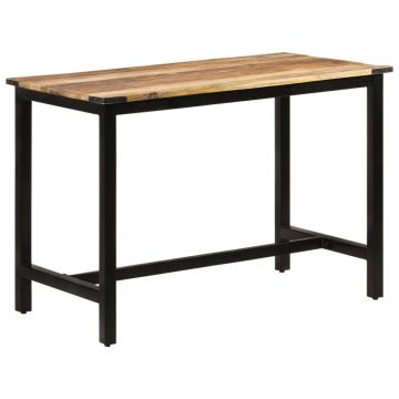 vidaXL Valgomojo stalas, 110x60x76 cm, mango medienos masyvas