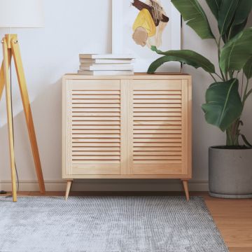vidaXL Spintelės durelės, 2vnt., 61,5x39,4cm, pušis, žaliuzių dizaino