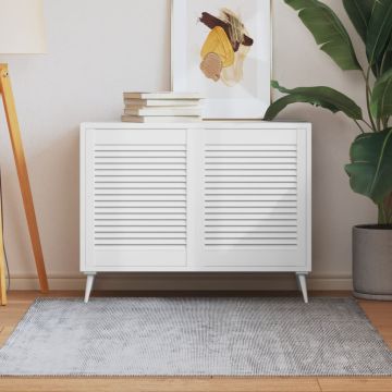 vidaXL Spintelės durelės, 2vnt., baltos, 61,5x49,4cm, pušis