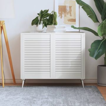 vidaXL Spintelės durelės, 2vnt., baltos, 69x49,4cm, pušis