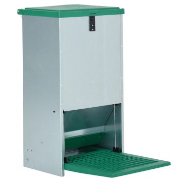 vidaXL Feedomatic Automatinė naminių paukščių šerykla su pamina, 20kg