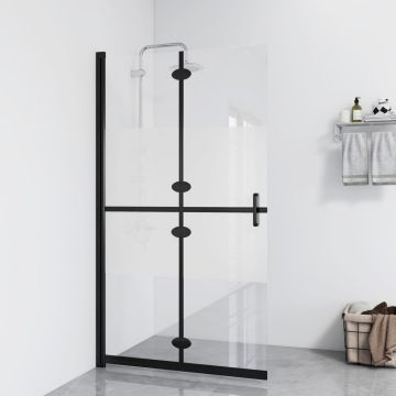 vidaXL Sulankstoma dušo sienelė, pusiau matinė, 70x190cm, ESG stiklas