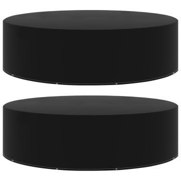 vidaXL Sodo baldų uždangalai, 2vnt., 205x90cm, 10 kilpų (2x48636)