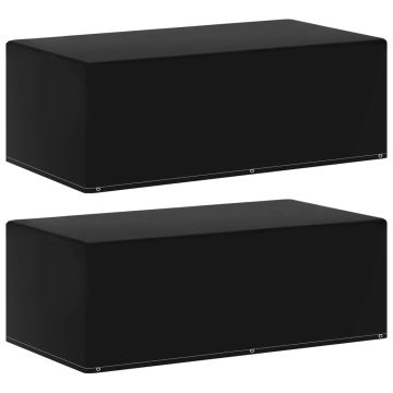 vidaXL Sodo baldų uždangalai kepsninei, 2vnt., 170x90x60cm