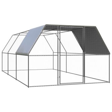 vidaXL Lauko narvas viščiukams, 3x6x2m, galvanizuotas plienas
