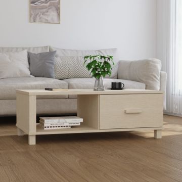 vidaXL Kavos staliukas HAMAR, medaus rudas, 100x55x35cm, pušis