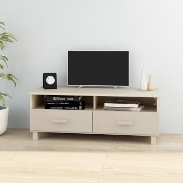 vidaXL Televizoriaus spintelė HAMAR, medaus ruda, 106x40x40cm, pušis
