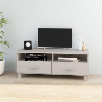 vidaXL Televizoriaus spintelė HAMAR, balta, 106x40x40cm, pušis