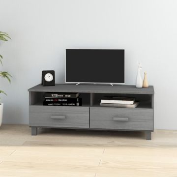 vidaXL Televizoriaus spintelė HAMAR, tamsiai pilka, 106x40x40cm, pušis