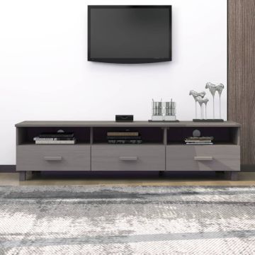 vidaXL Televizoriaus spintelė HAMAR, pilka, 158x40x40cm, pušis