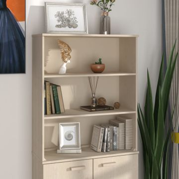 vidaXL Komodos viršus HAMAR, rudas, 85x35x100cm, pušies masyvas