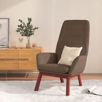 vidaXL Poilsio kėdė, taupe spalvos, audinys
