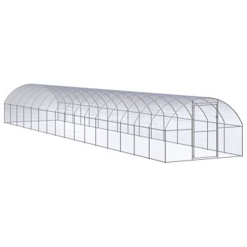 vidaXL Lauko narvas viščiukams, 3x16x2m, galvanizuotas plienas