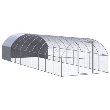 vidaXL Lauko narvas viščiukams, 3x10x2m, galvanizuotas plienas