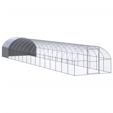 vidaXL Lauko narvas viščiukams, 3x16x2m, galvanizuotas plienas