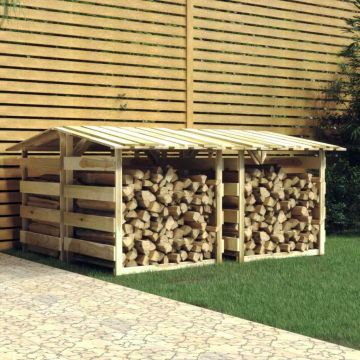 vidaXL Pergolės su stogeliais, 4vnt., 100x90x100cm, impregnuota pušis