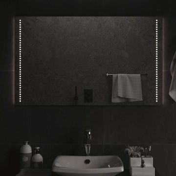vidaXL Vonios kambario LED veidrodis, 100x60cm