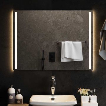 vidaXL Vonios kambario LED veidrodis, 80x60cm