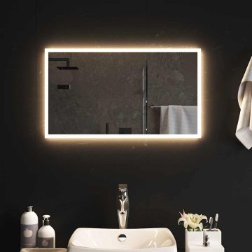 vidaXL Vonios kambario LED veidrodis, 70x40cm