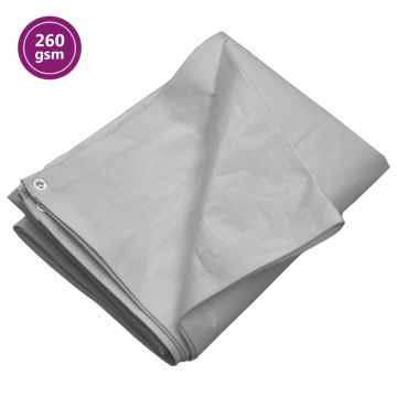 vidaXL Tentas, pilkos spalvos, 3x4m, 260g/m²