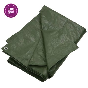vidaXL Tentas, žalios spalvos, 3x4m, 180g/m²