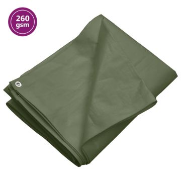 vidaXL Tentas, žalios spalvos, 2x3m, 260g/m², HDPE